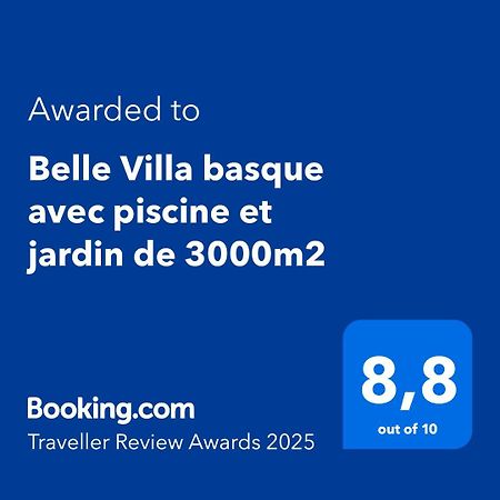 Belle Villa Basque Avec Piscine Et Jardin De 3000M2 Saint-Jean-de-Luz Exterior foto